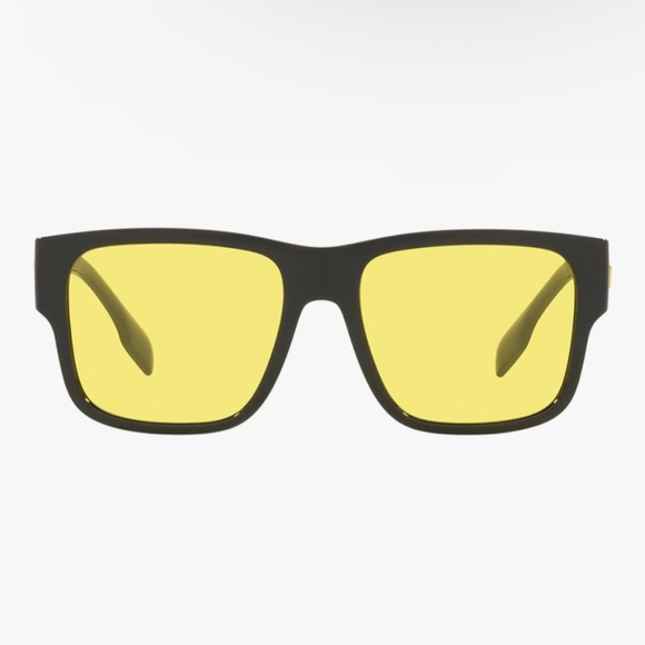 Burberry KNIGHT BE4358 Black/Yellow Sunglasses - Picture 2 of 7